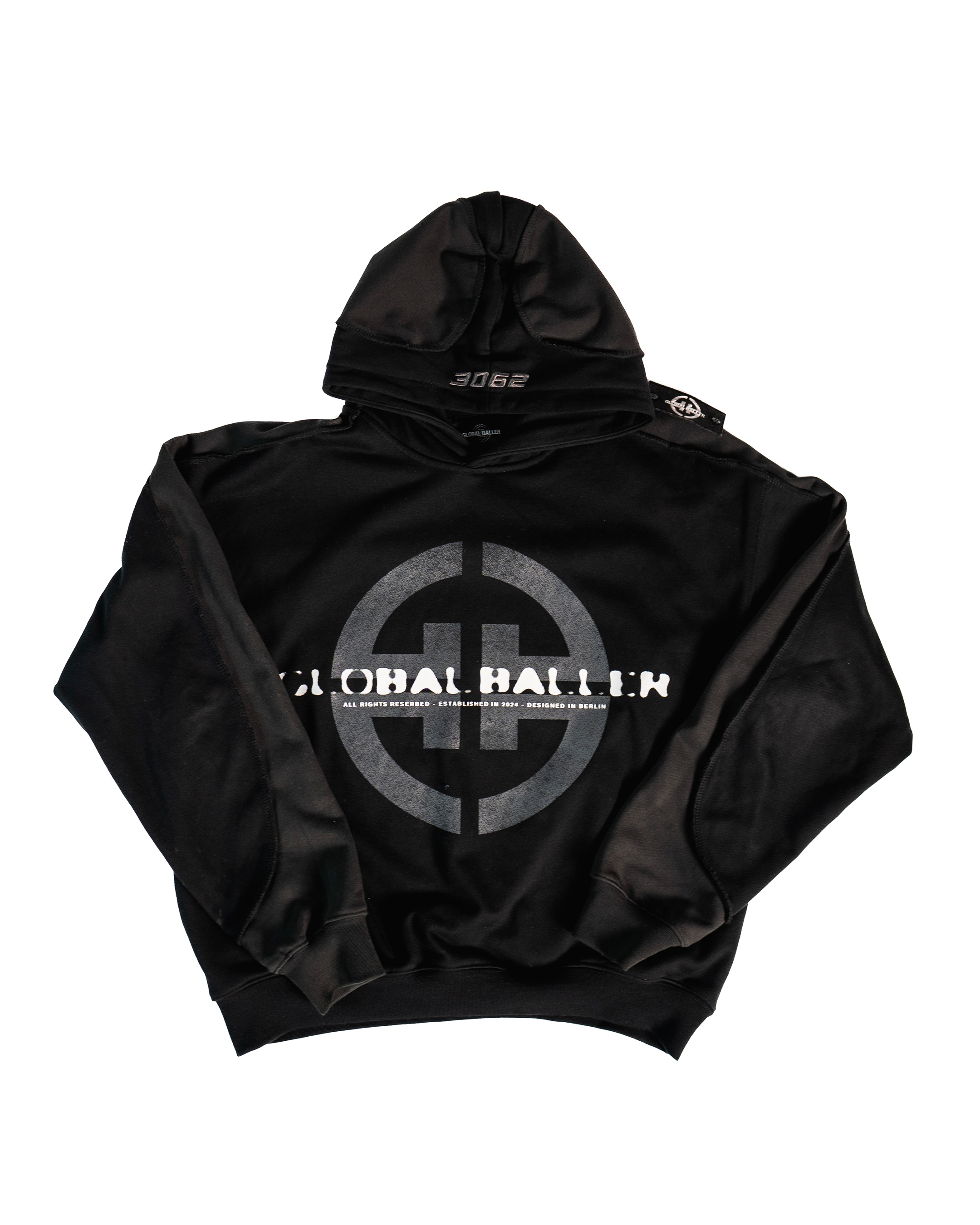 GB BLACK PATCH HOODIE