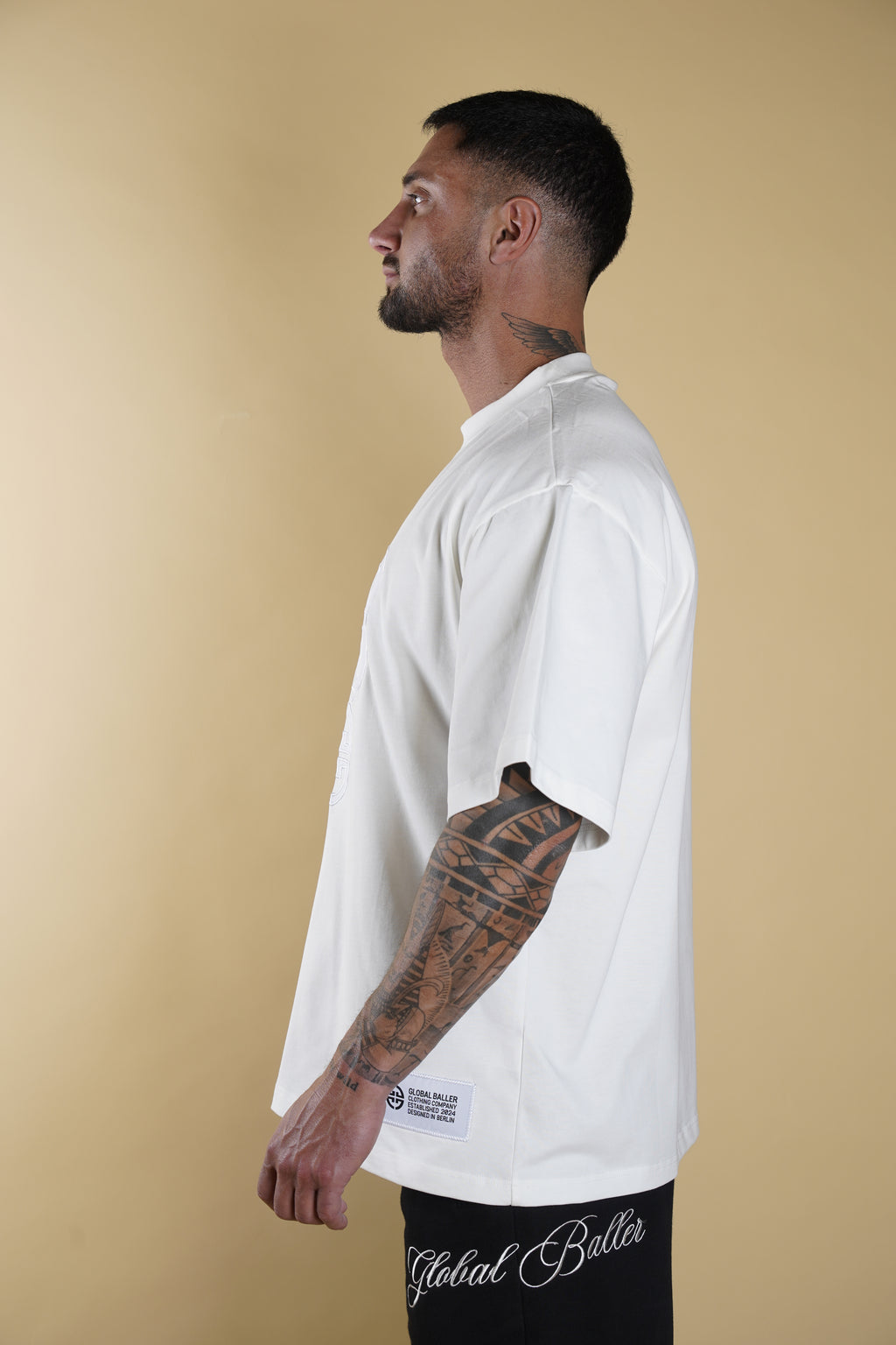 GB INITIAL WHITE T-SHIRT